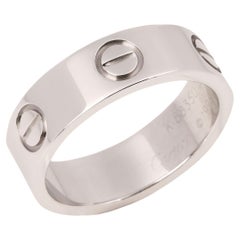 Cartier Love White Gold Band Ring