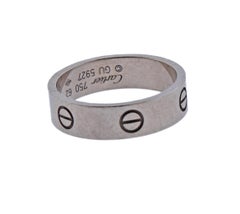 Cartier Love White Gold Band Ring