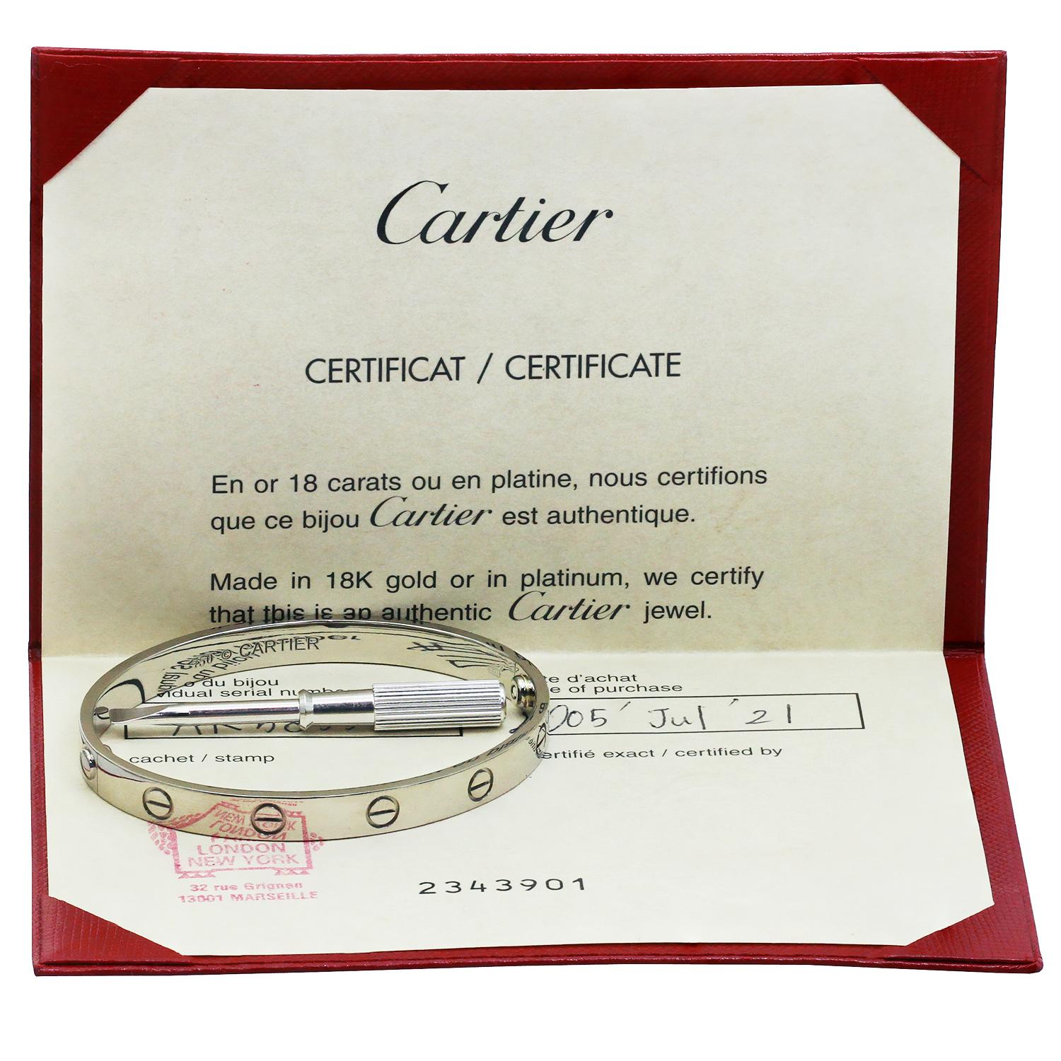 cartier love bracelet box