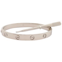 Cartier 'Love' White Gold Bangle