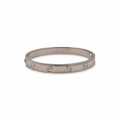 Cartier 'Love' White Gold Bracelet
