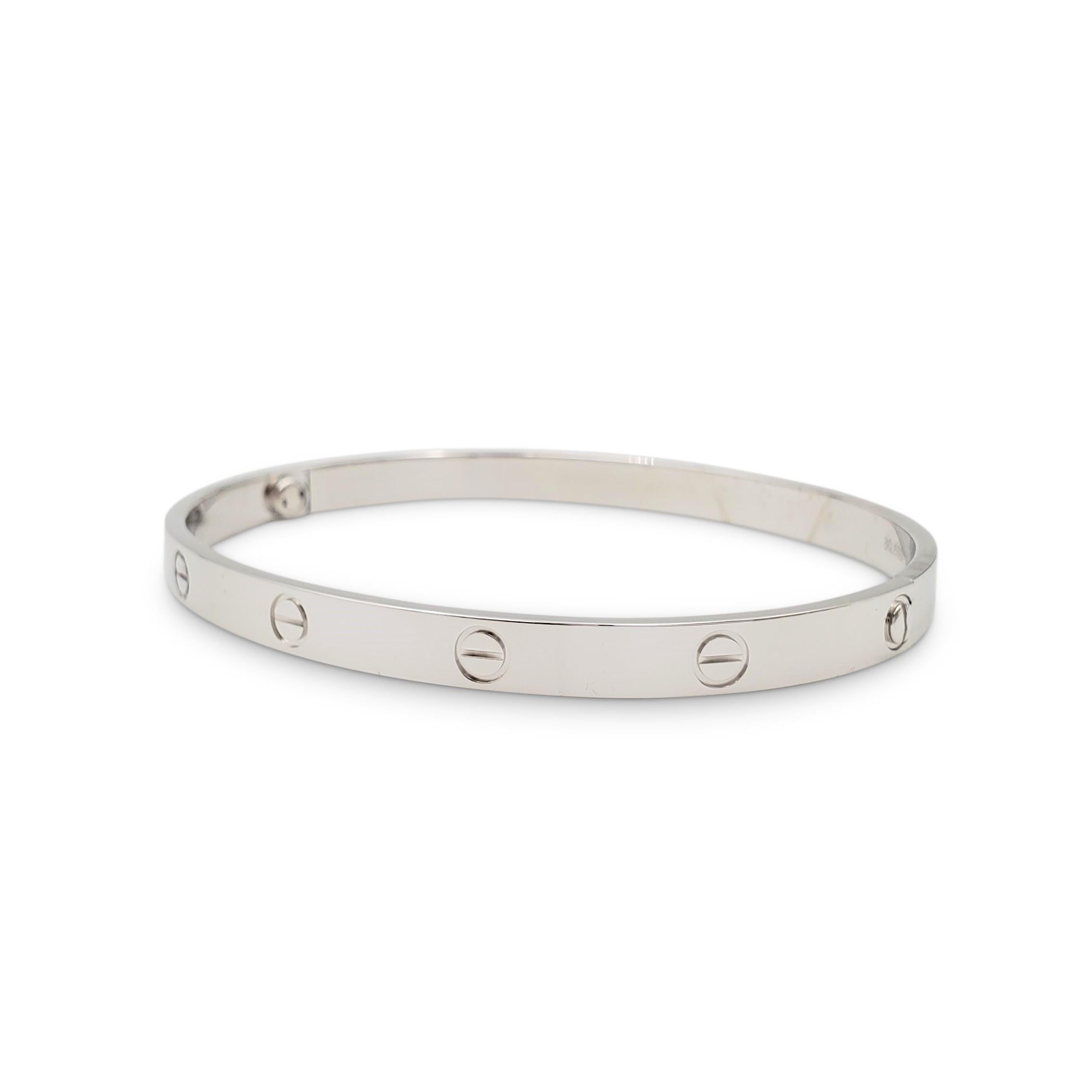 cartier love bracelet size 21