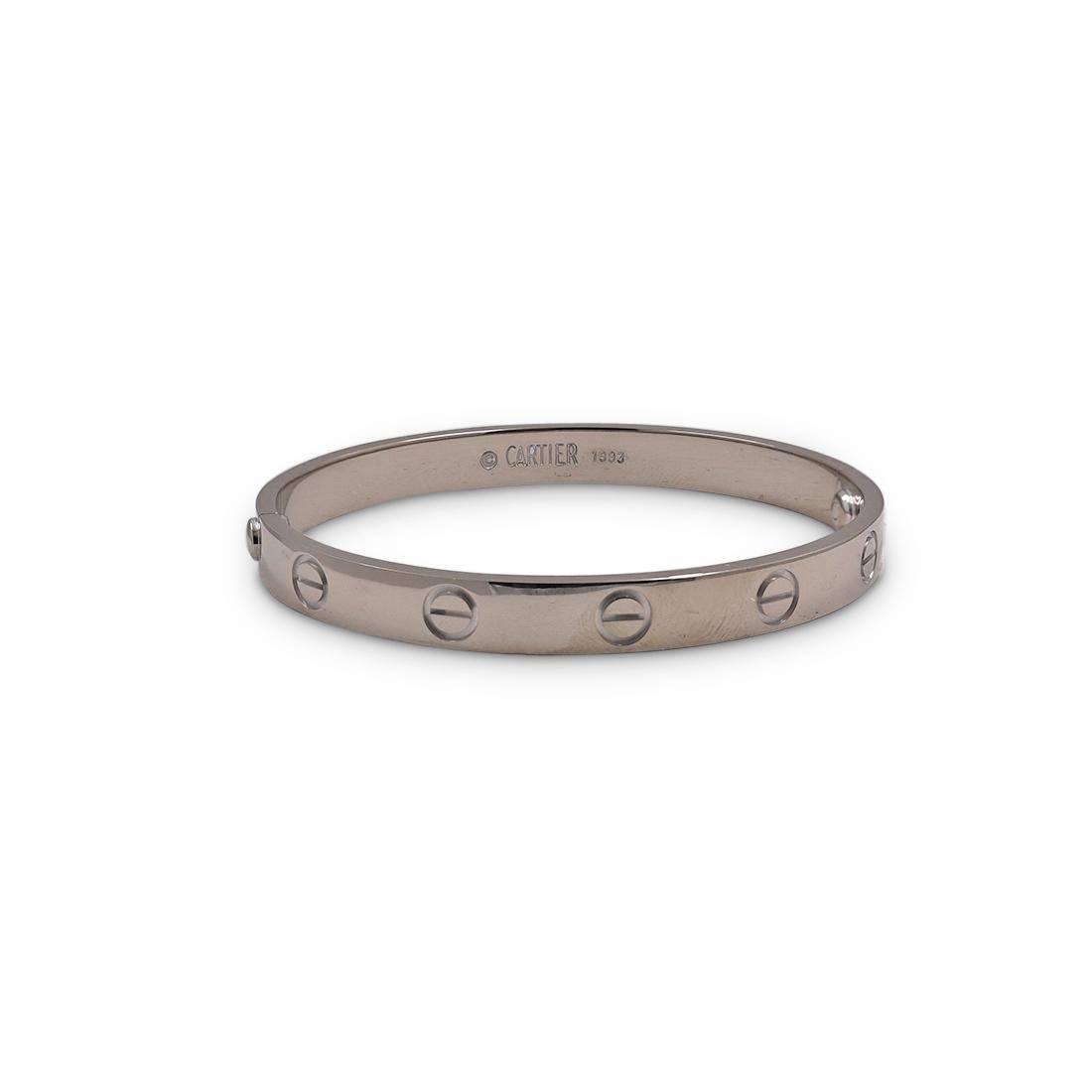 Cartier 'Love' White Gold Bracelet at 1stDibs cartier love bracelet, cartier bracelet serial