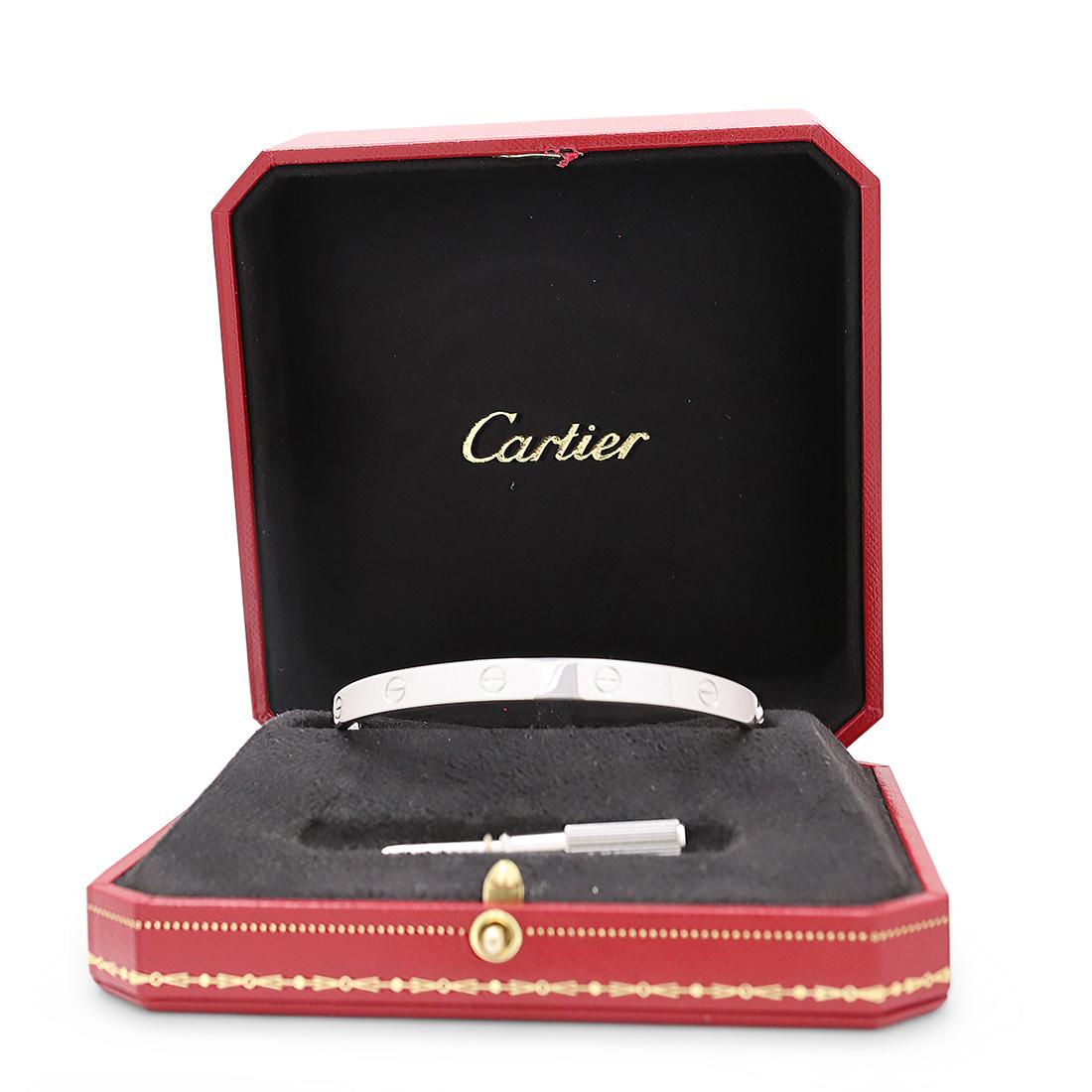 Cartier Love White Gold Bracelet 1