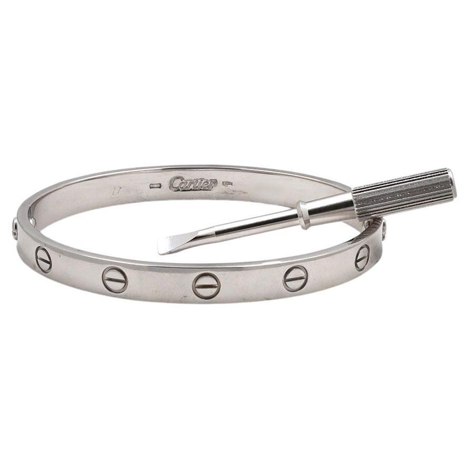 Cartier Love White Gold Bracelet At 1stdibs