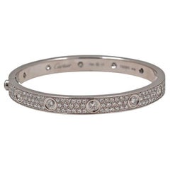 Cartier 'Love' White Gold Diamond Bracelet