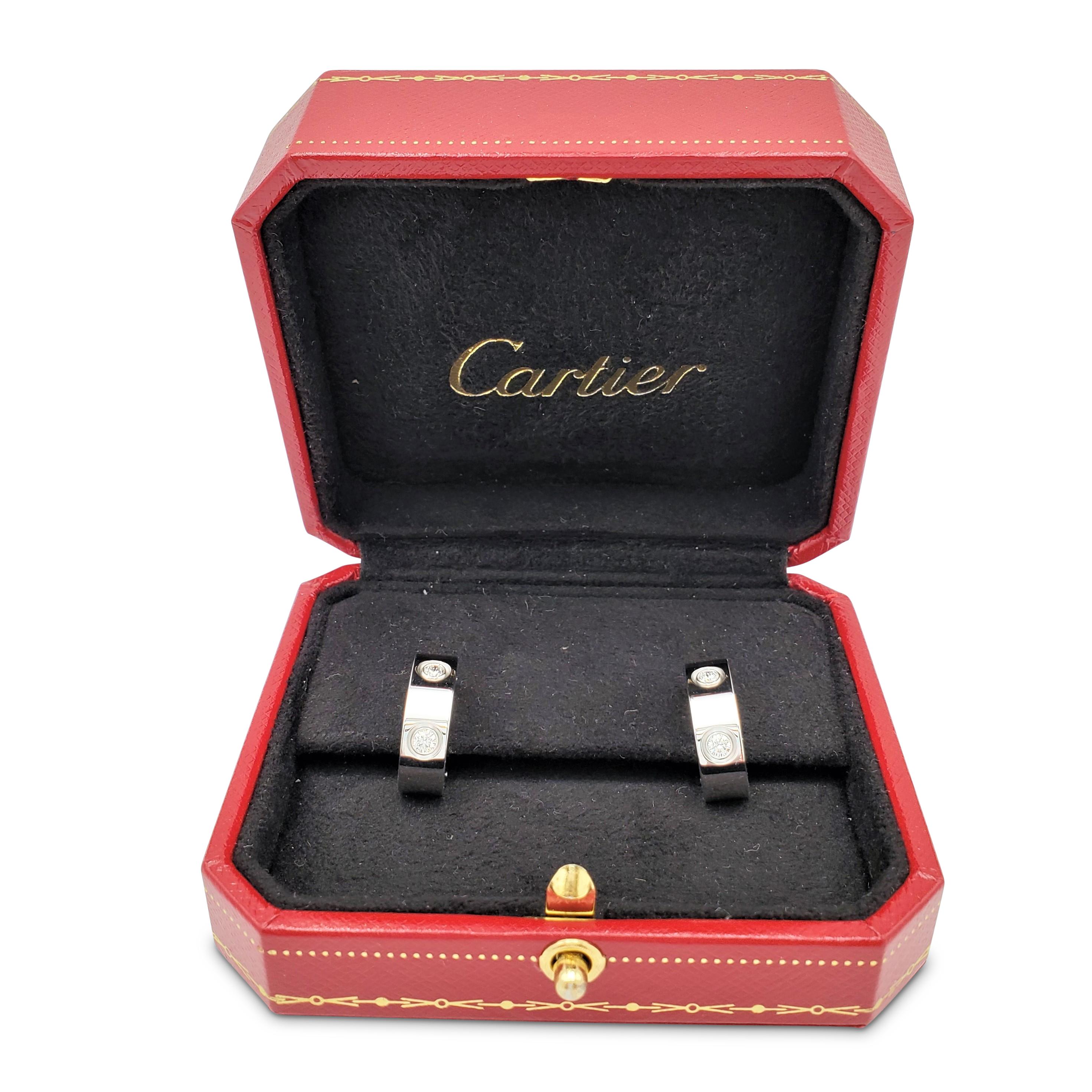 Cartier 'Love' Diamant-Ohrringe aus Weißgold Damen