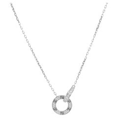 Cartier Love White Gold Diamond Necklace Ref. CRB7216300
