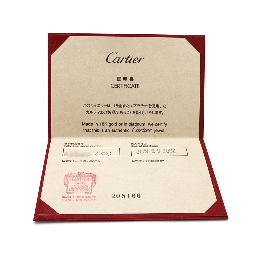 Women's or Men's Cartier Love White Gold Diamond Ring