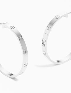 Cartier Love White Gold Earrings