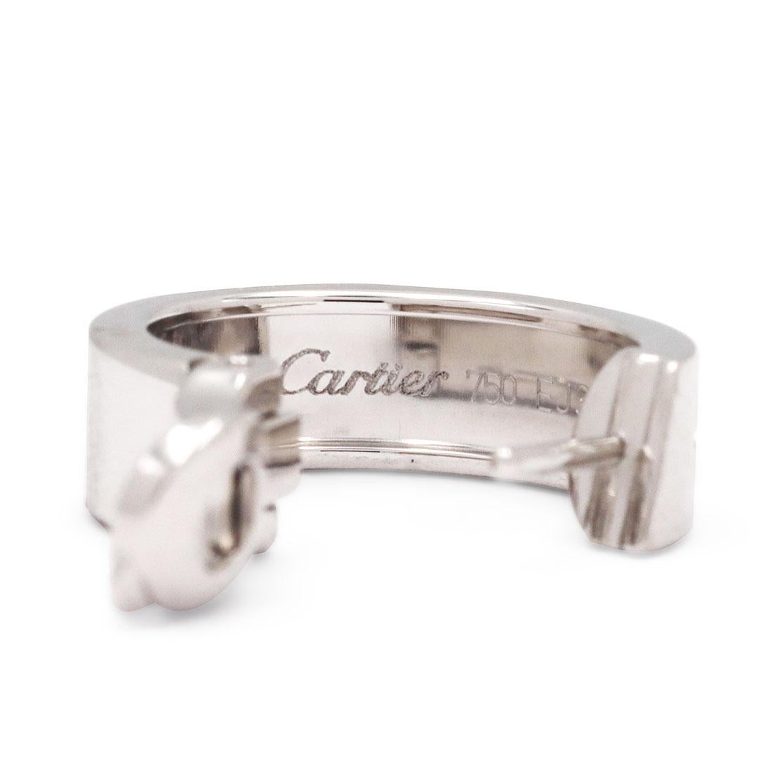 Women's or Men's Cartier 'Love' White Gold Earrings