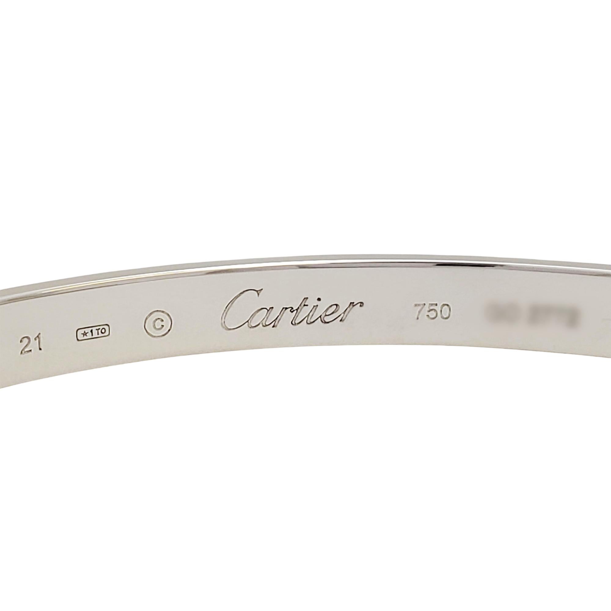 cartier love bracelet open cuff