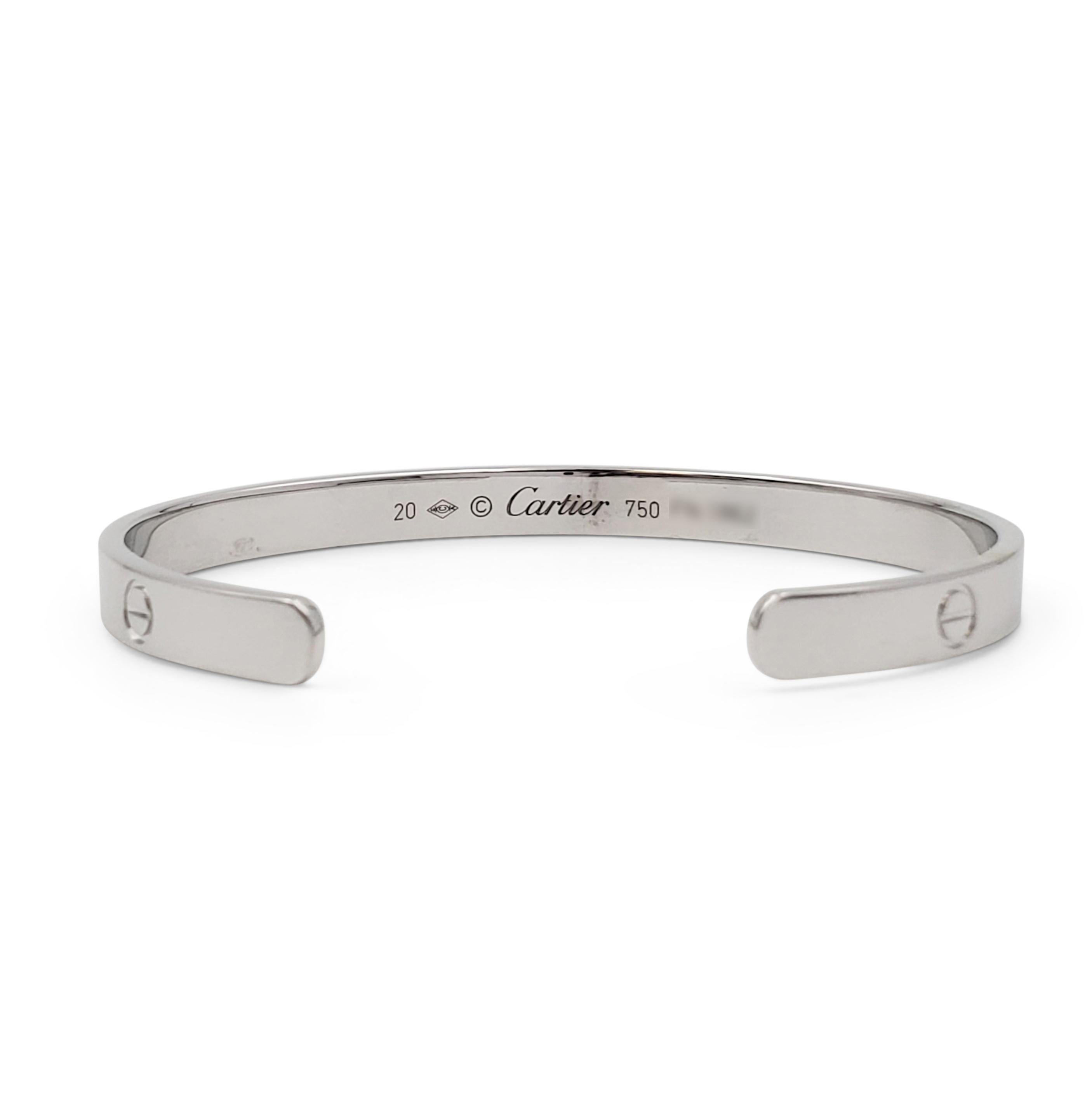 cartier love bracelet 20 cm