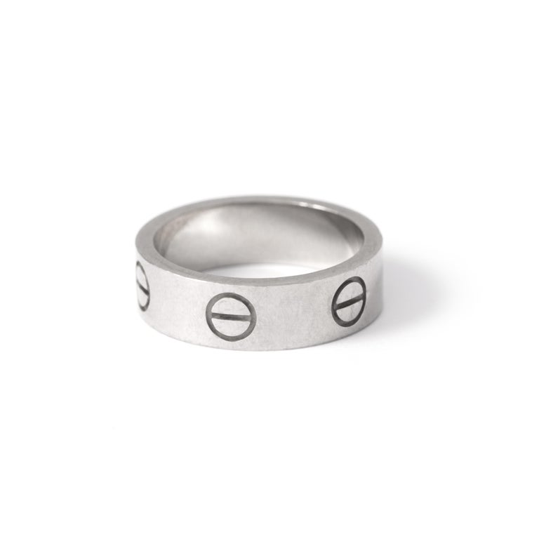 Cartier Love white gold Ring at 1stDibs