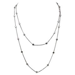 Cartier 'Love' White Gold Station Necklace