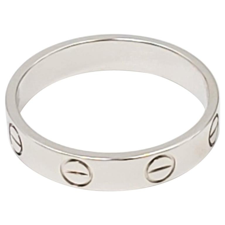 Cartier 'Love' White Gold Wedding Band