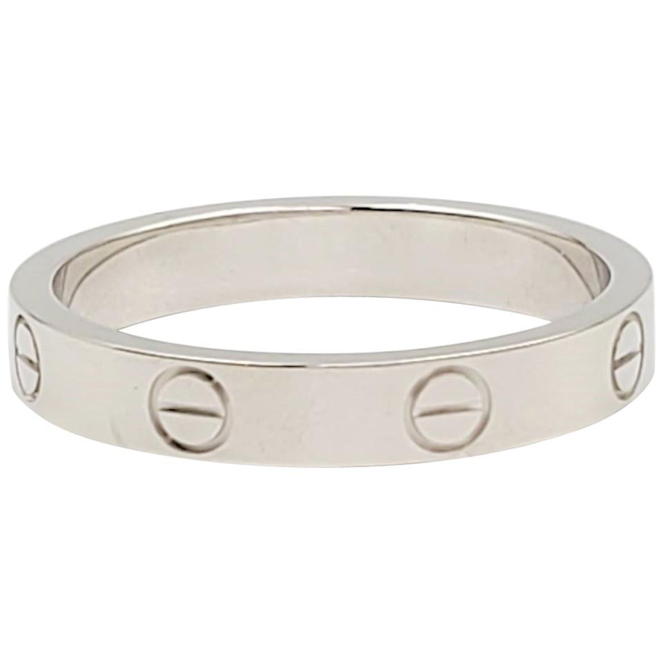 Cartier 'Love' White Gold Wedding Band