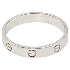 Cartier 'Love' White Gold Wedding Band