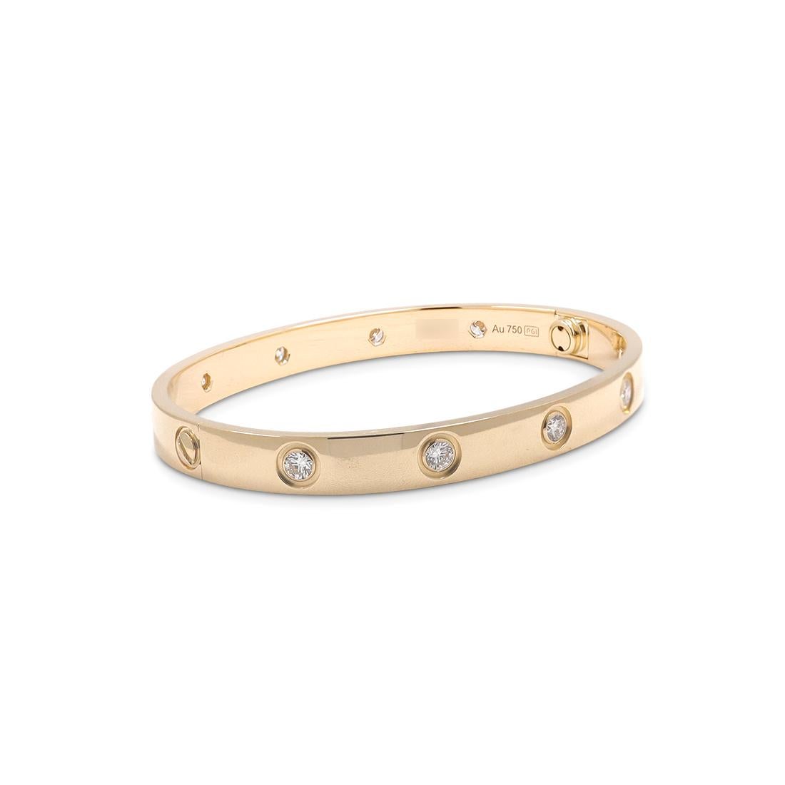 cartier all diamond love bracelet