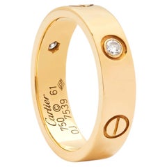 Cartier Love Yellow gold 3 Diamond Love rong 61