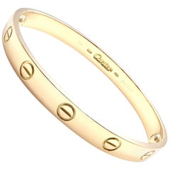 Cartier Love Yellow Gold Bangle Bracelet