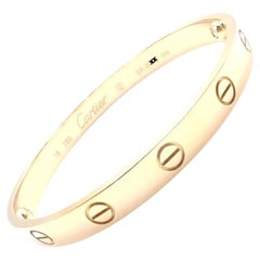 Cartier Love Yellow Gold Bangle Bracelet