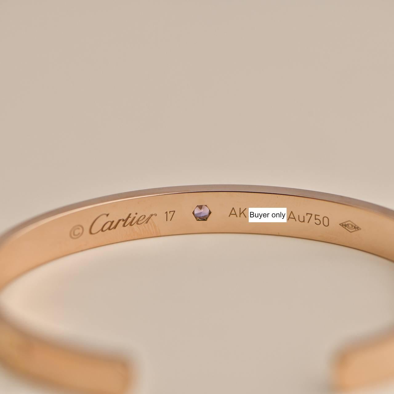 Cartier Love Yellow Gold Bangle with Sapphire 1