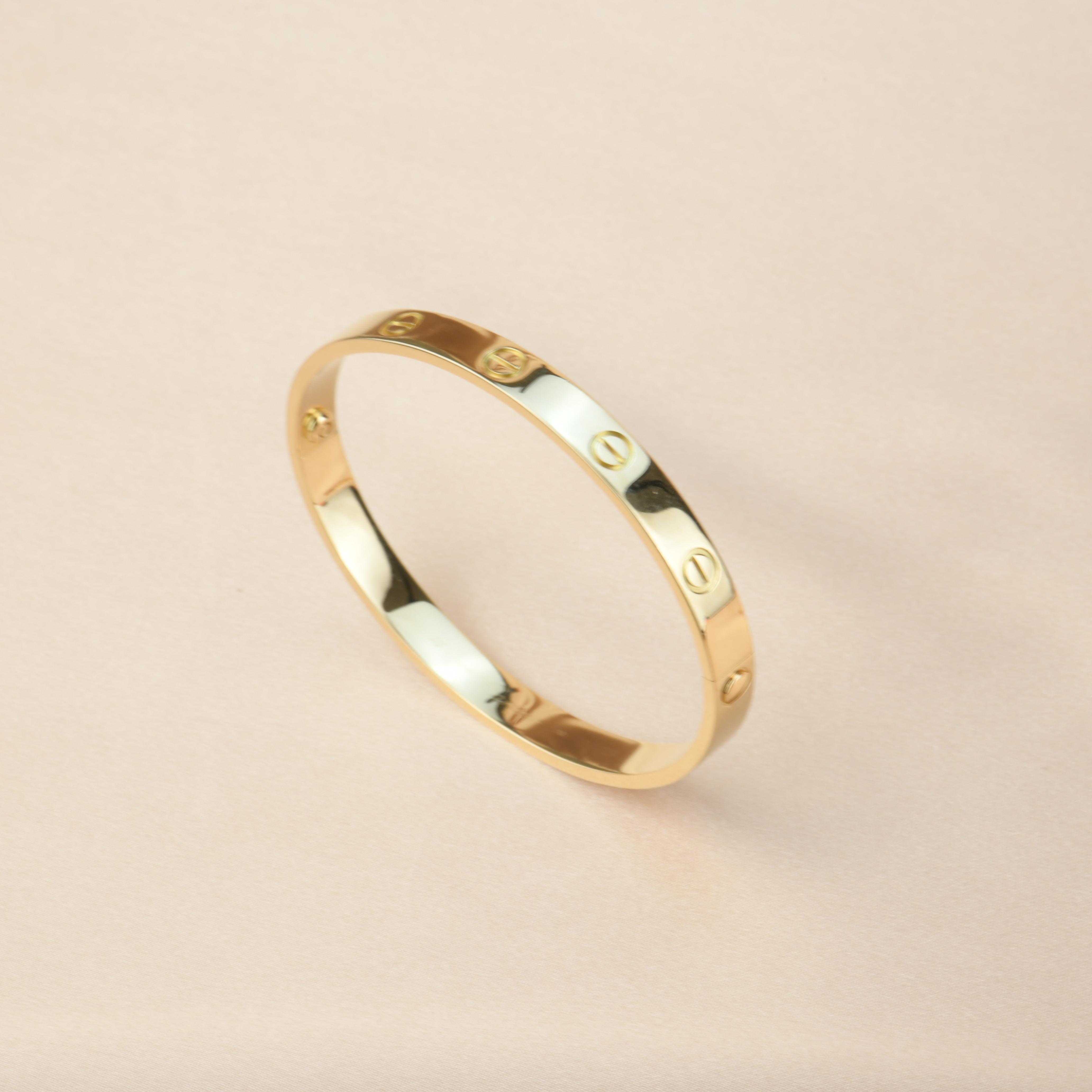 cartier 18k gold bracelet