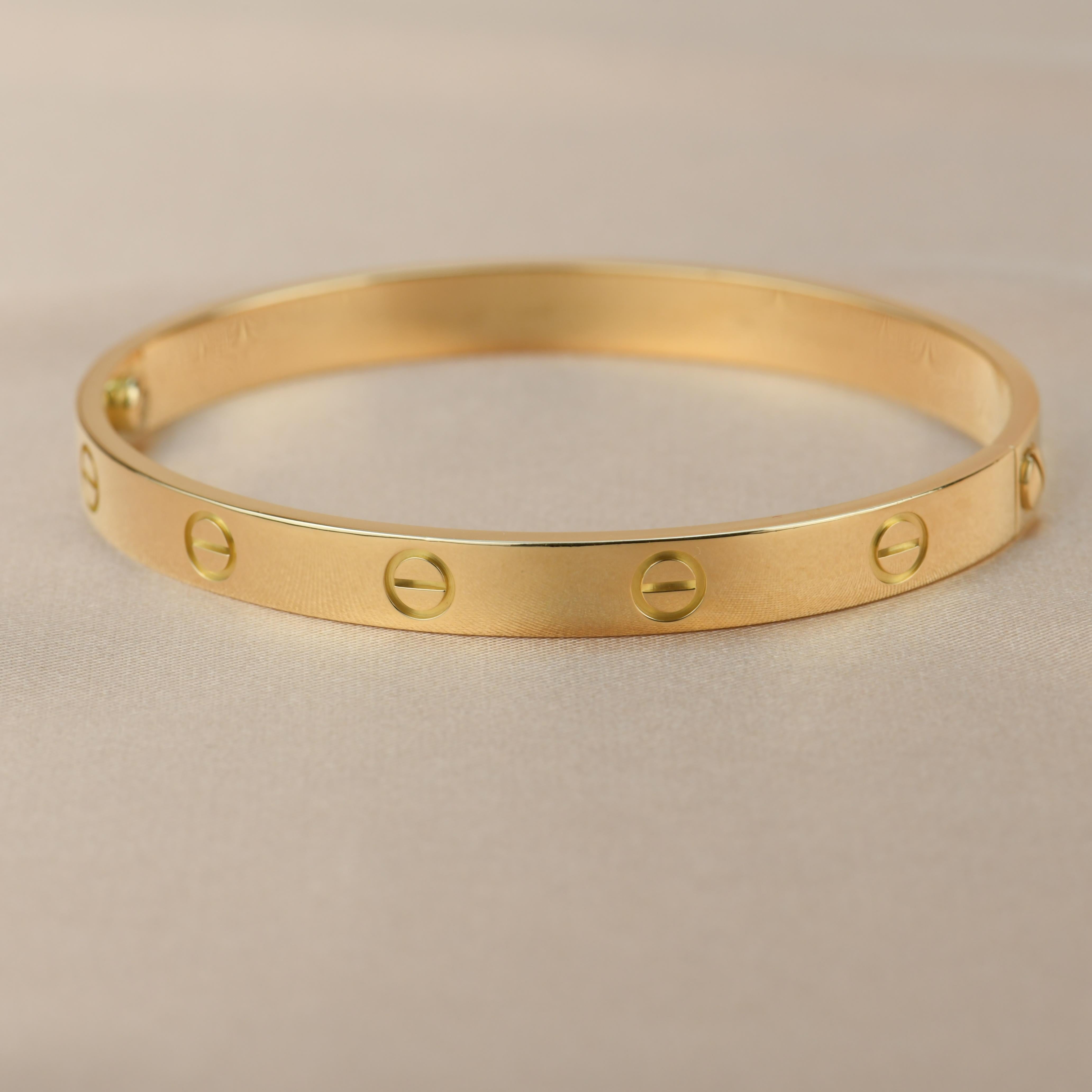 Cartier Love Yellow Gold Bracelet B6035517 In Excellent Condition In Banbury, GB