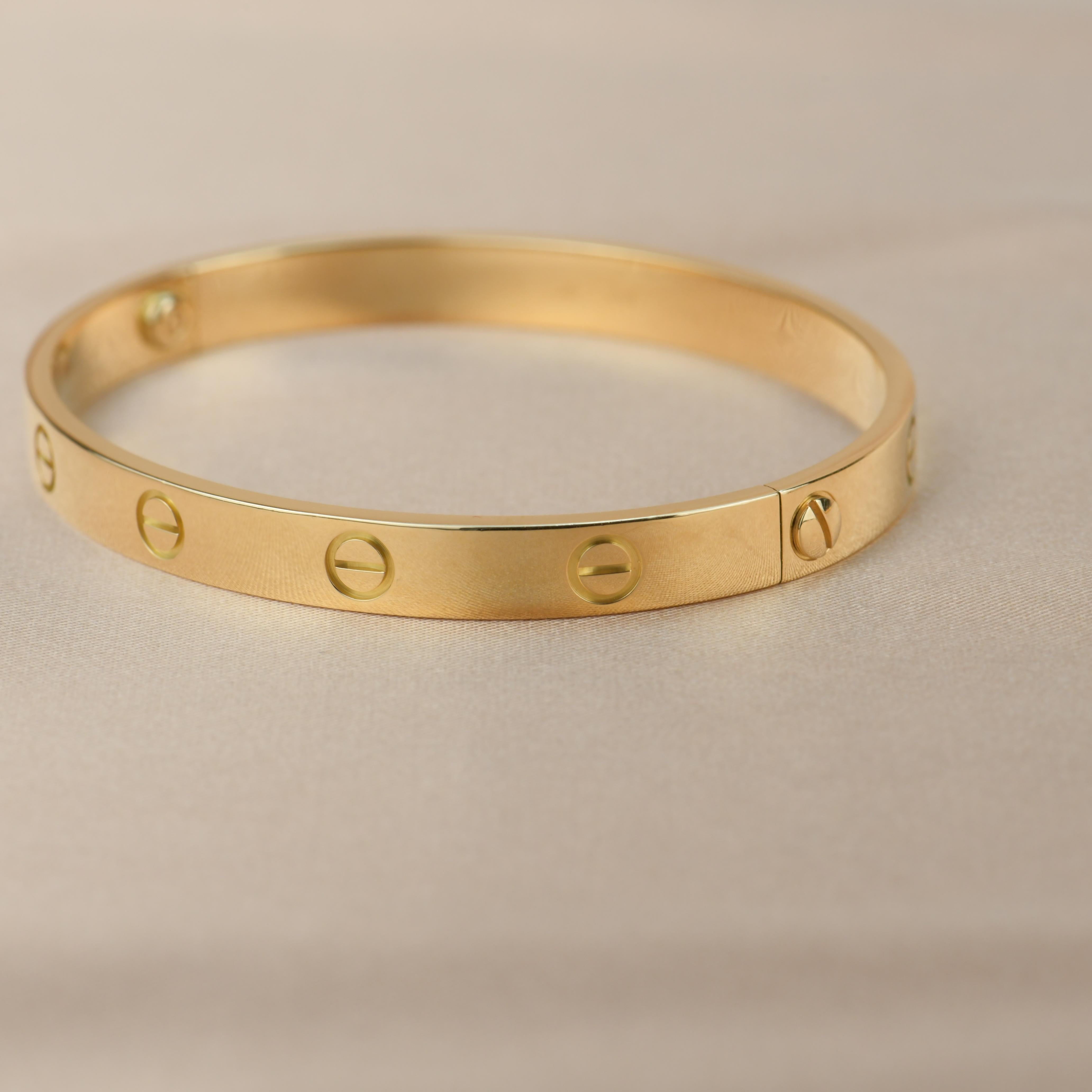 Women's or Men's Cartier Love Yellow Gold Bracelet B6035517