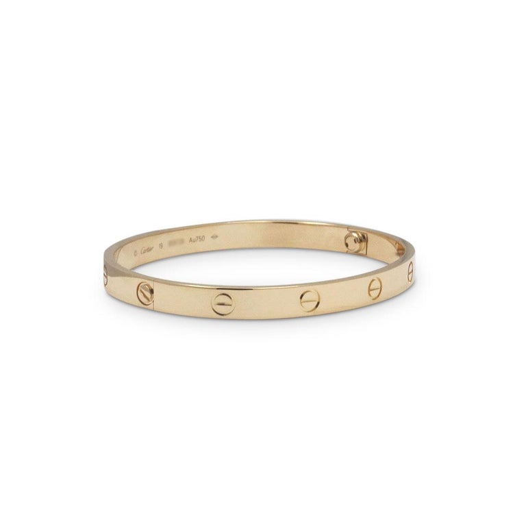 Cartier Love Yellow Gold Bracelet For Sale At 1stdibs Cartier Love Yellow Gold Bracelet For Sale At 1stdibs