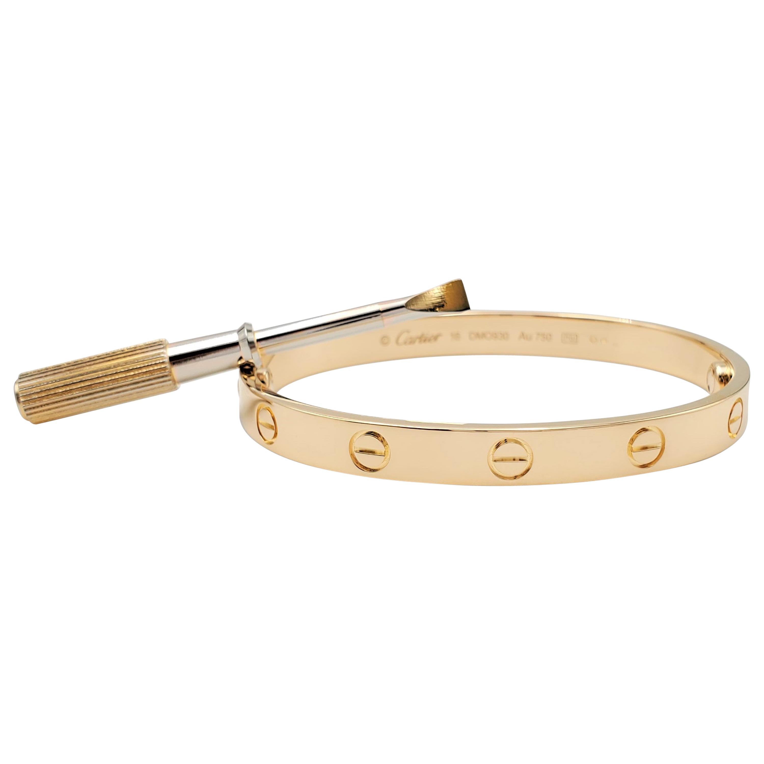 Cartier 'Love' Yellow Gold Bracelet