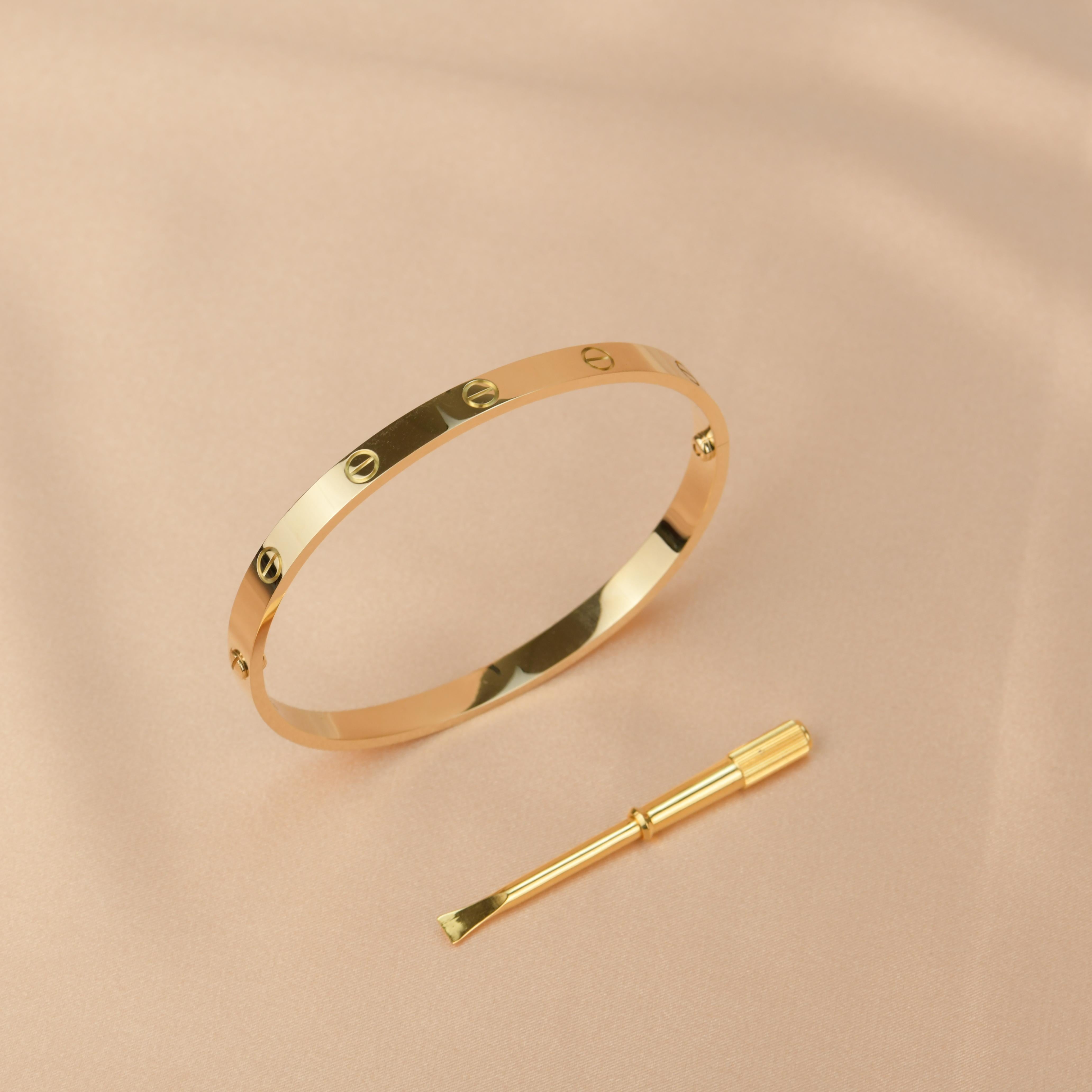 cartier bracelet 22k gold
