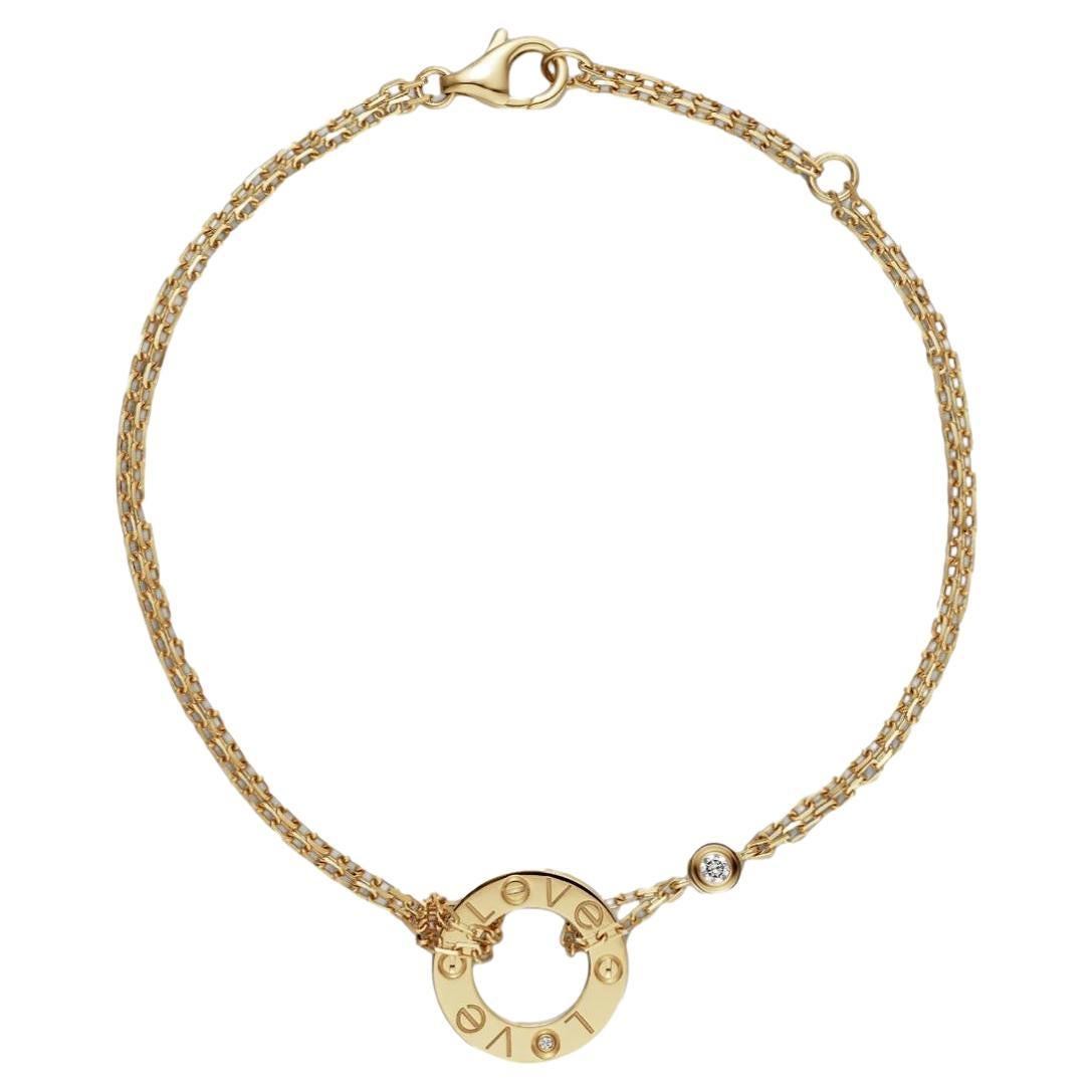 Gold I Love You Bracelet at 1stDibs