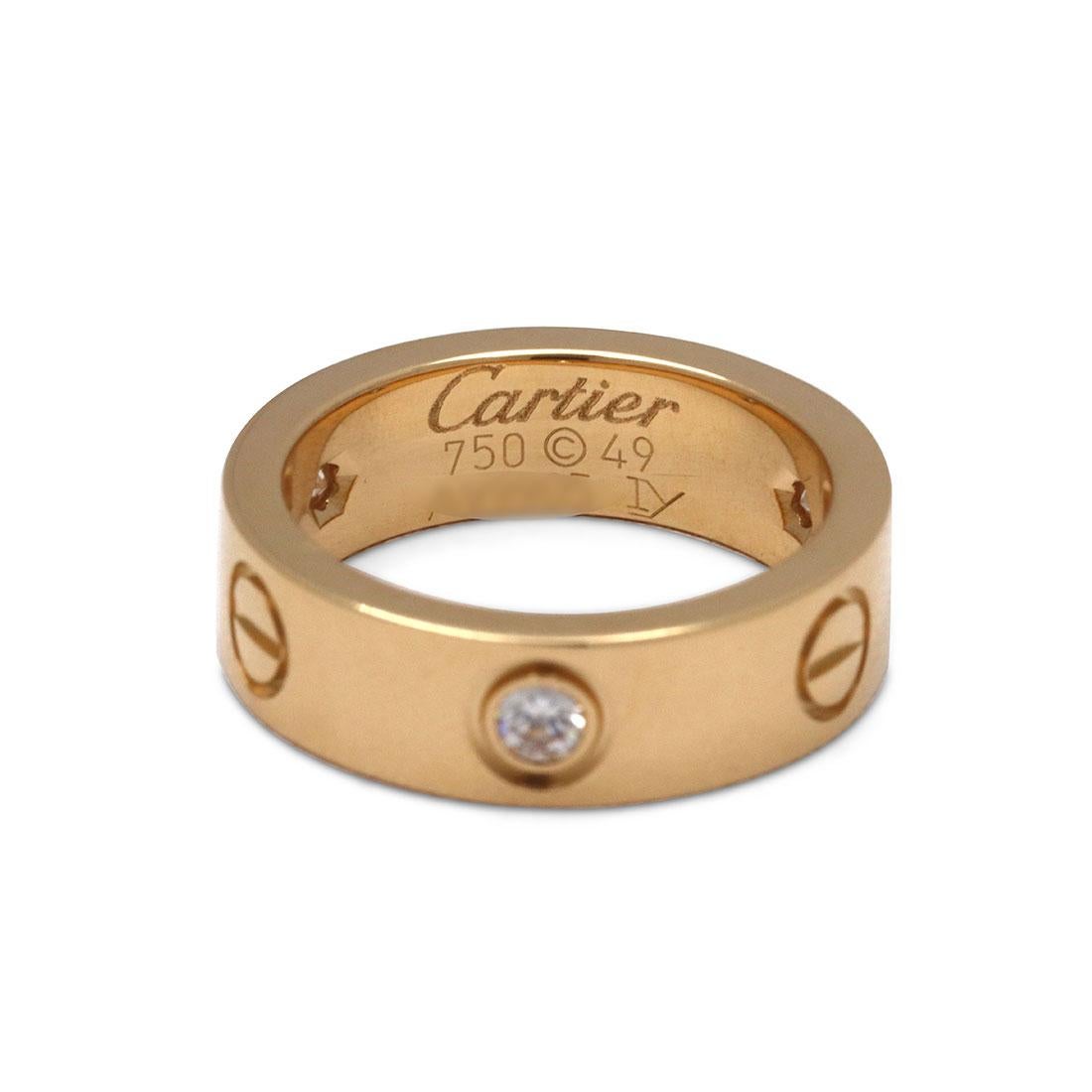 cartier thin diamond ring