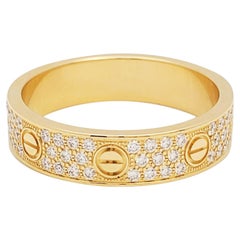 Cartier Love Gelbgold Diamant-Hochzeitsring