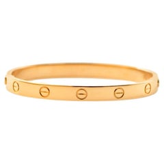 Cartier Love Gelbgold Plain-Armband