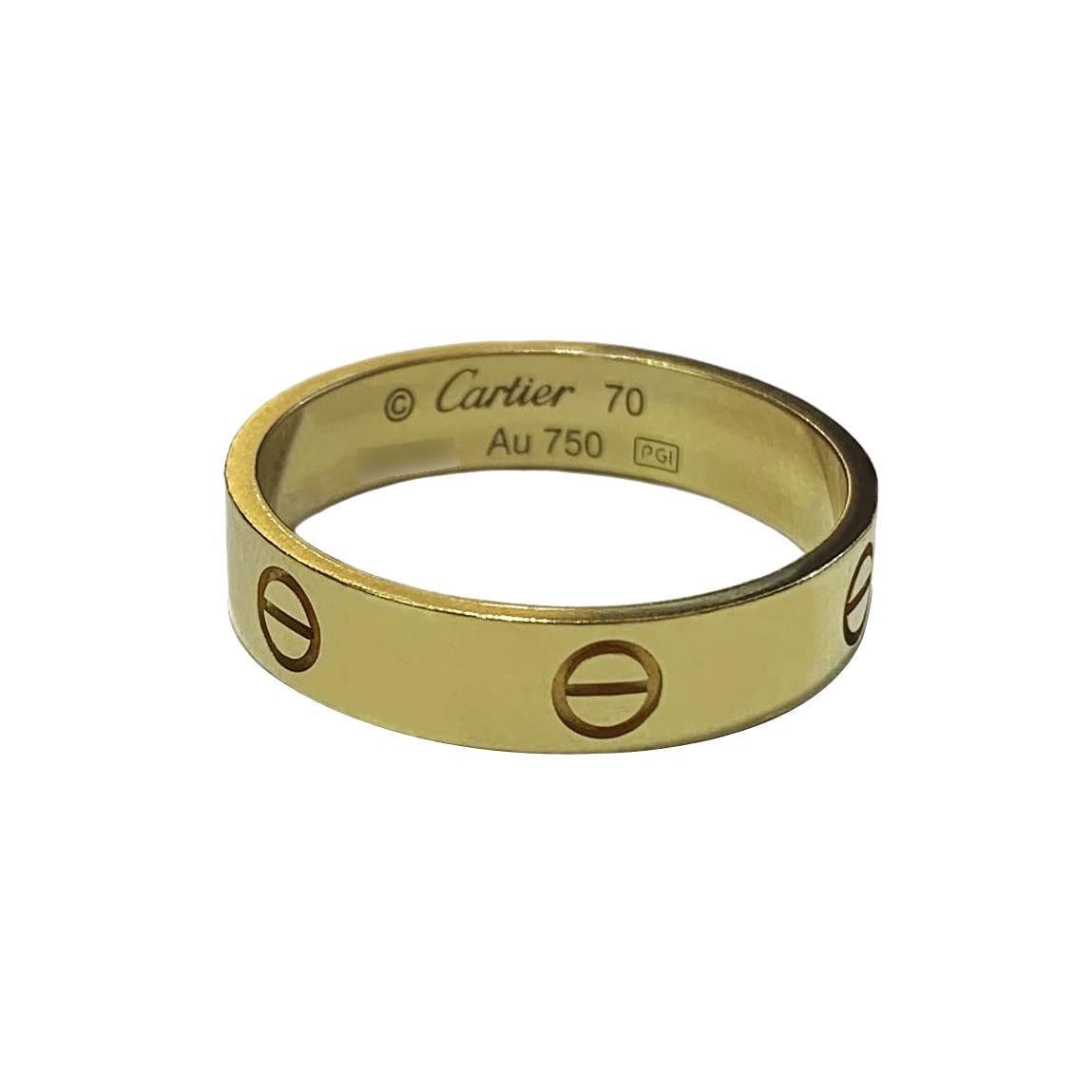 CARTIER LOVE Diamond Yellow Gold Ring at 1stDibs | cartier love ring ...