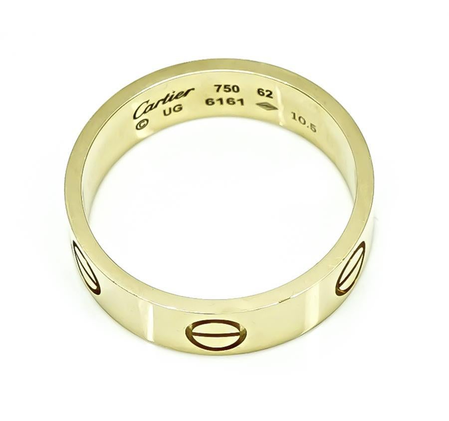 Cartier Love Yellow Gold Wedding Band für Damen oder Herren im Angebot