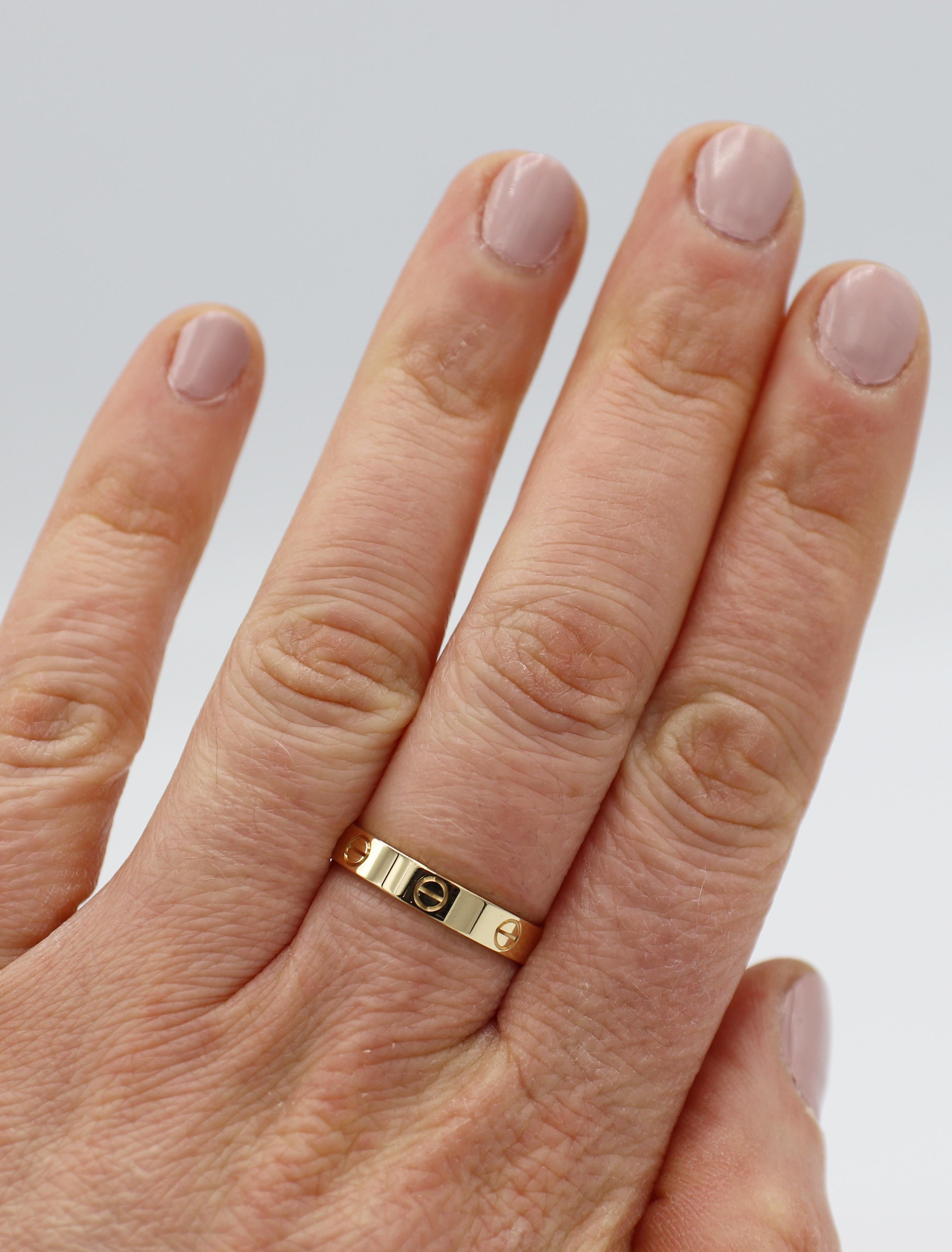 Women's or Men's Cartier Love Yellow Gold Wedding Band Ring