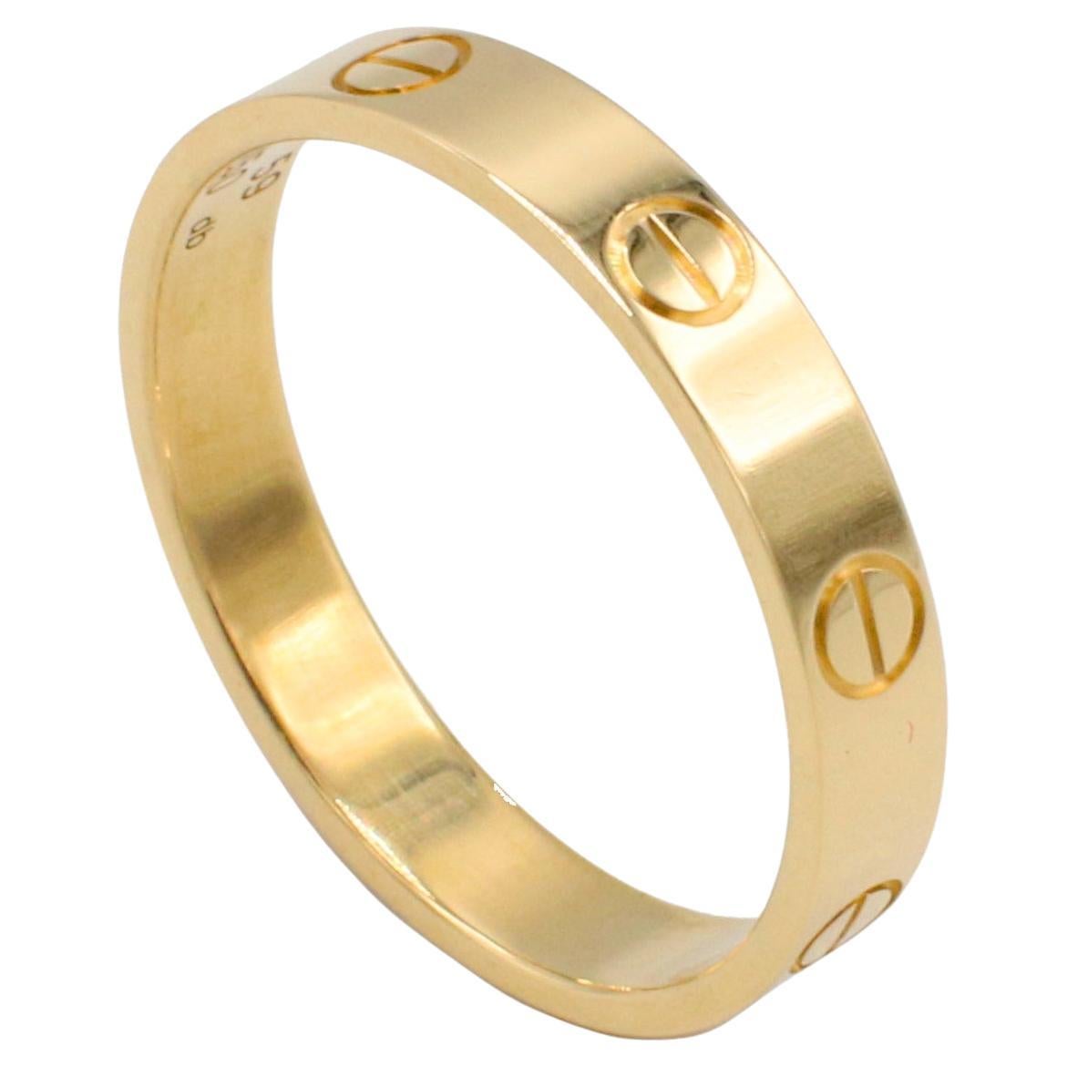 Cartier Love Yellow Gold Wedding Band Ring