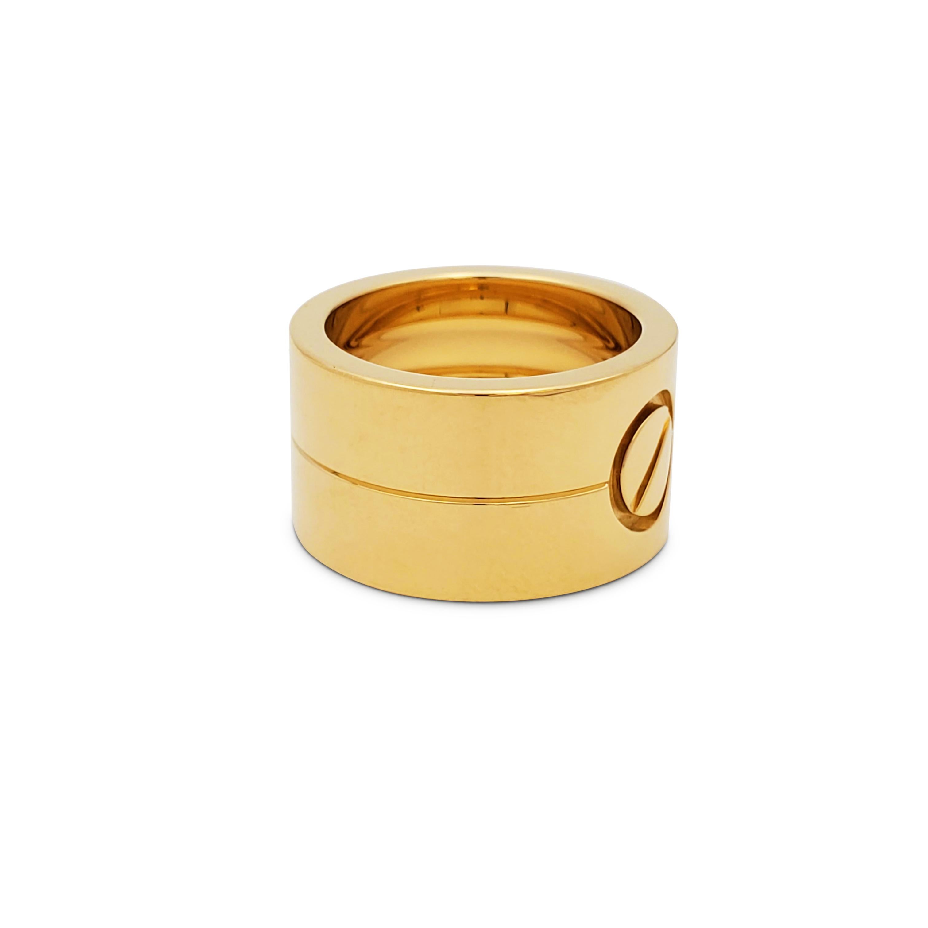 cartier wide love ring