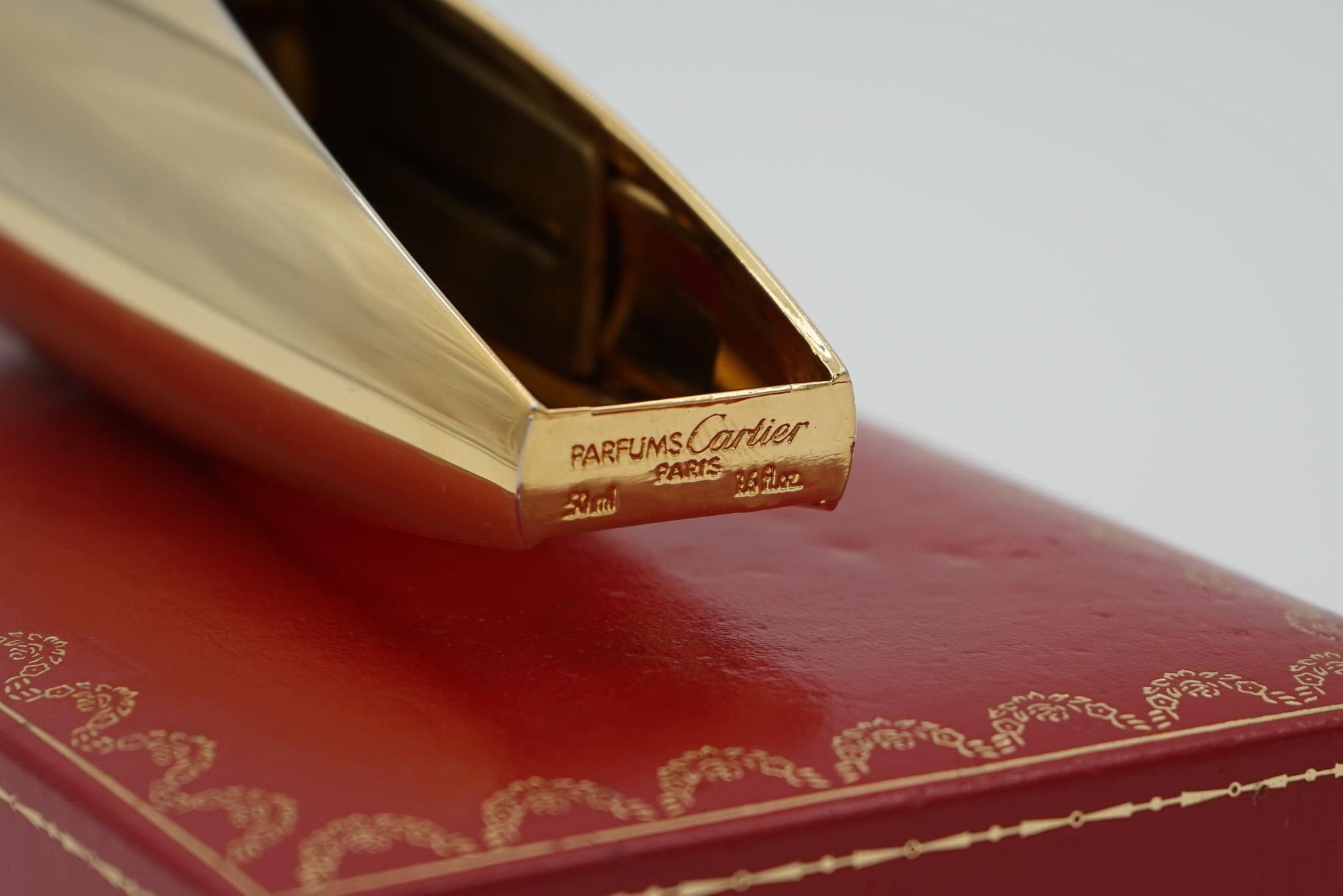 CARTIER LUXE OR ATOMISER PARFUM FLACON 