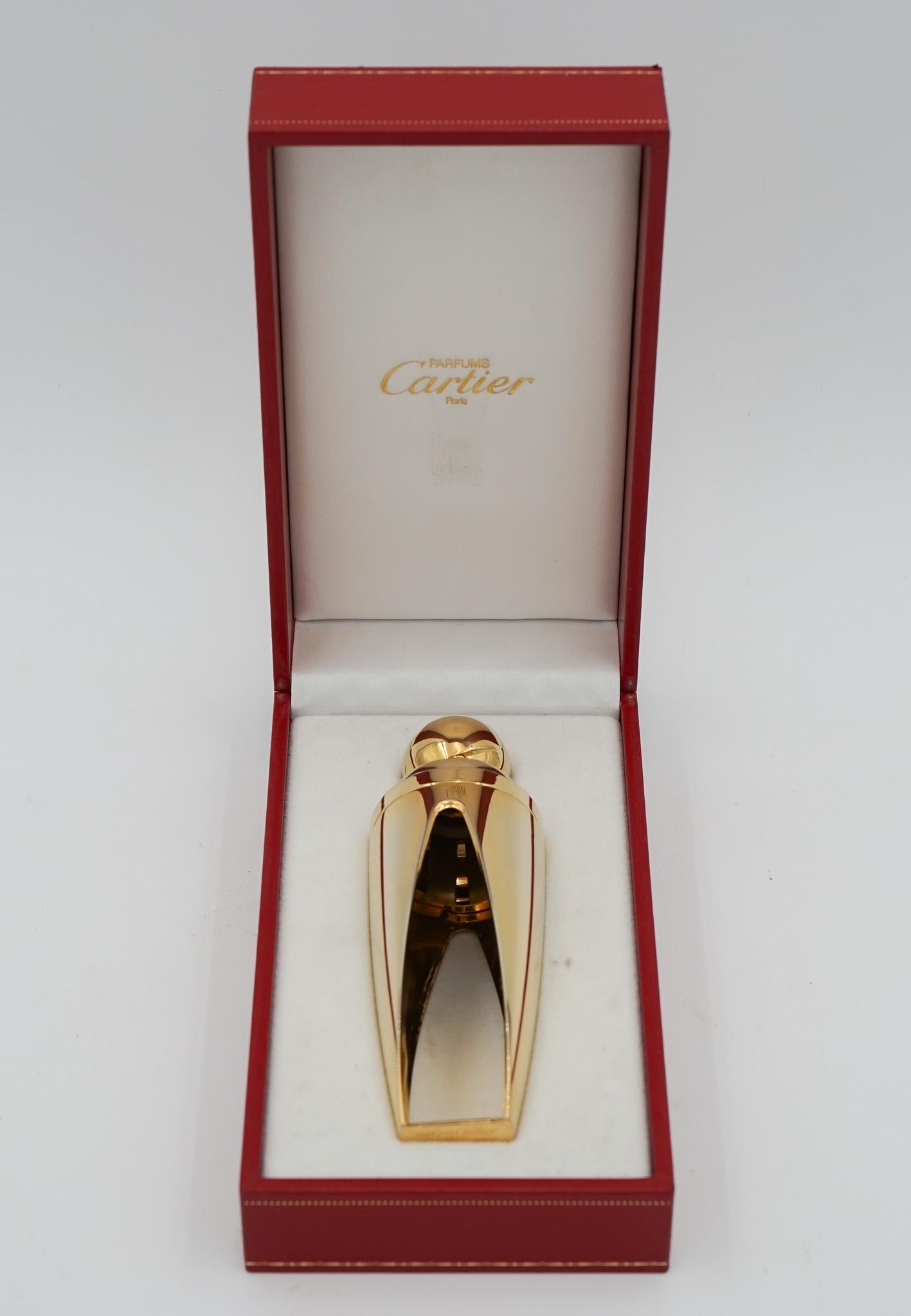 CARTIER LUXE OR ATOMISER PARFUM FLACON 