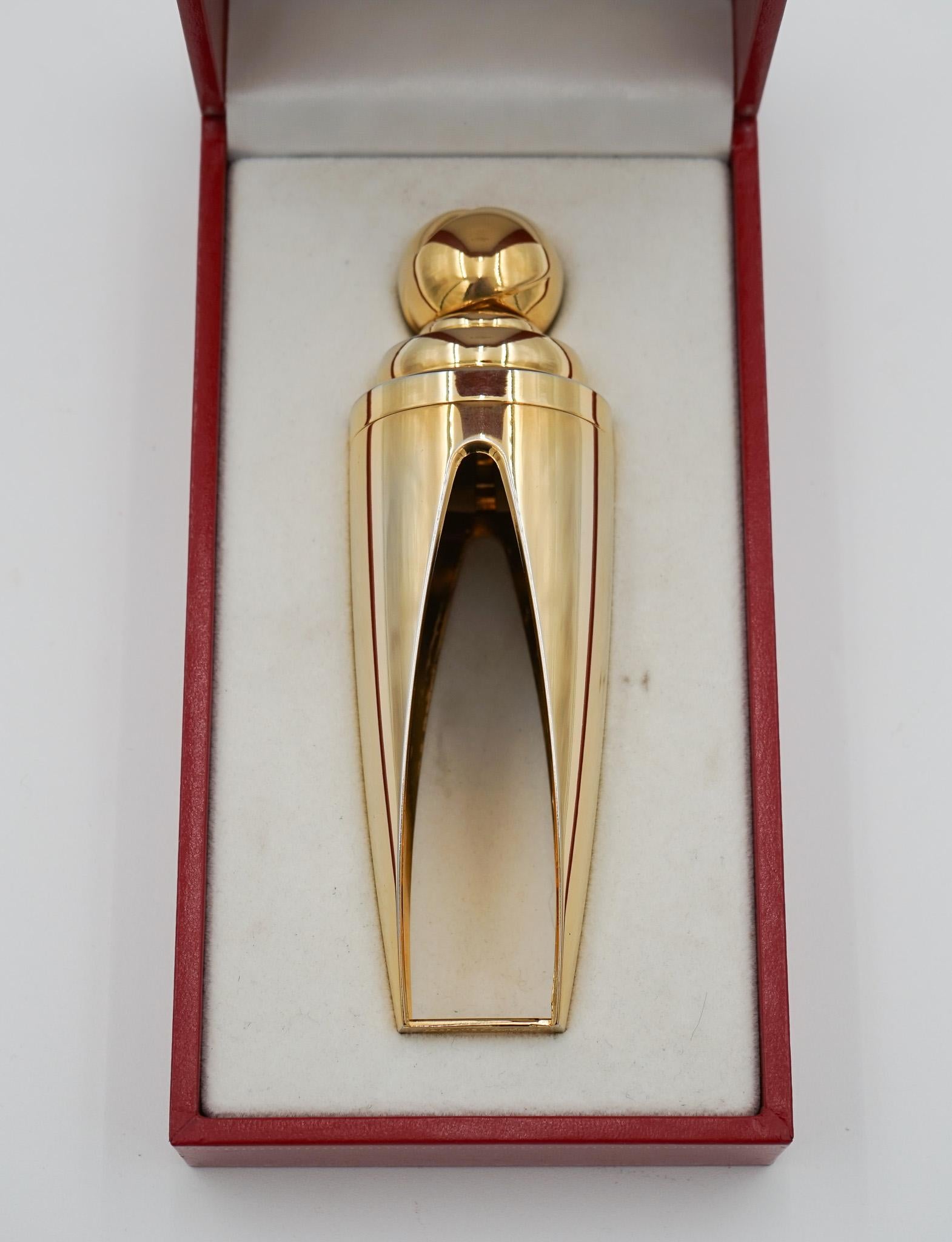 Fait main CARTIER LUXE OR ATOMISER PARFUM FLACON 