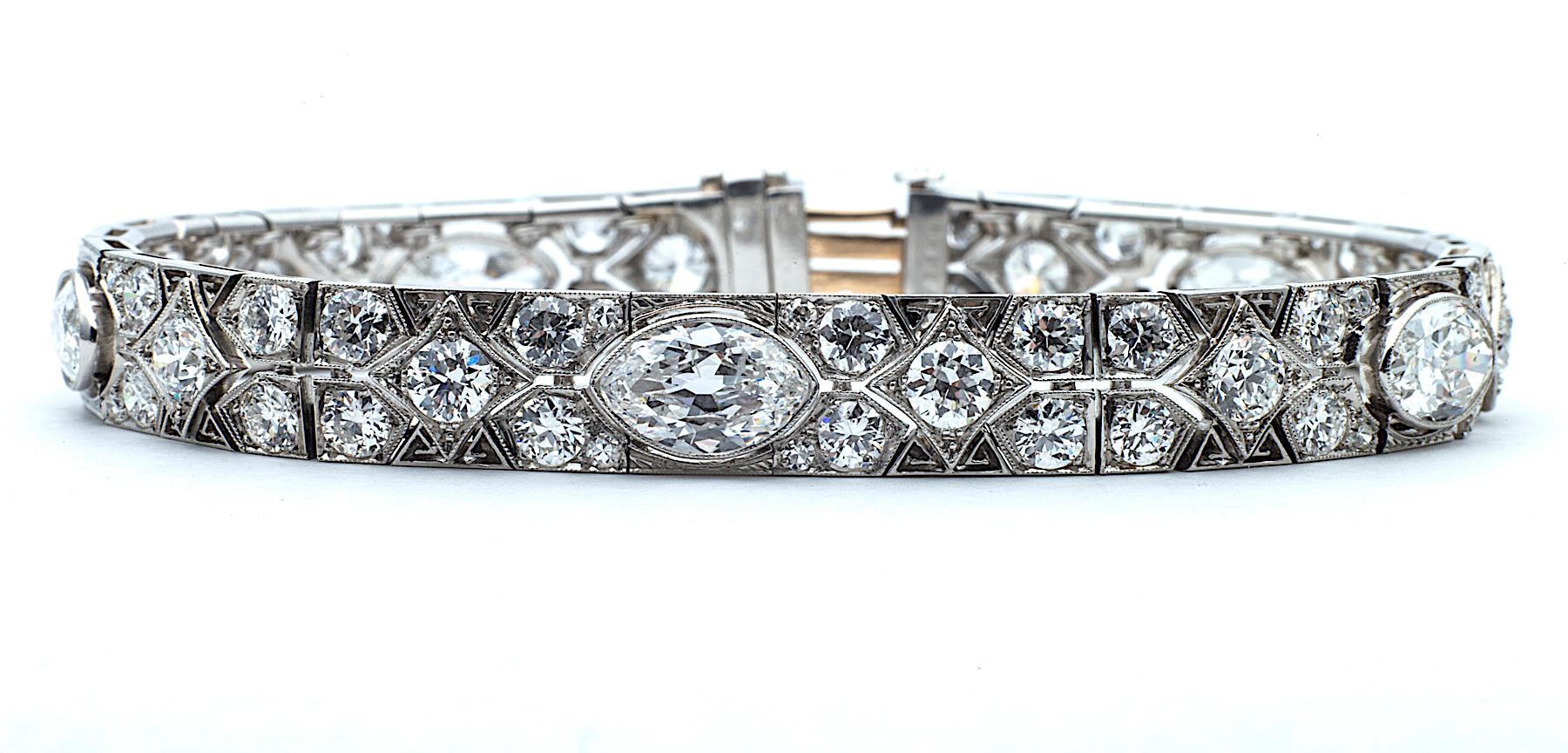 cartier platinum bracelet