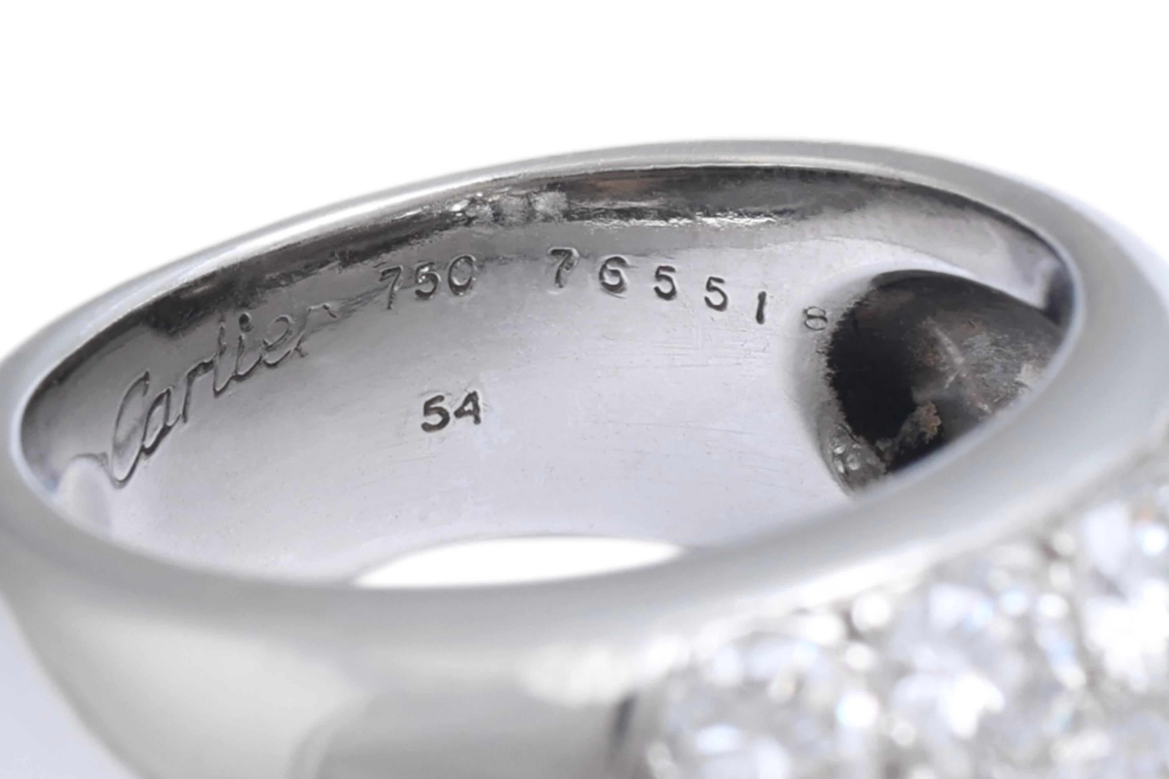 Cartier Magnificent Gold Diamond Dome Ring For Sale 2