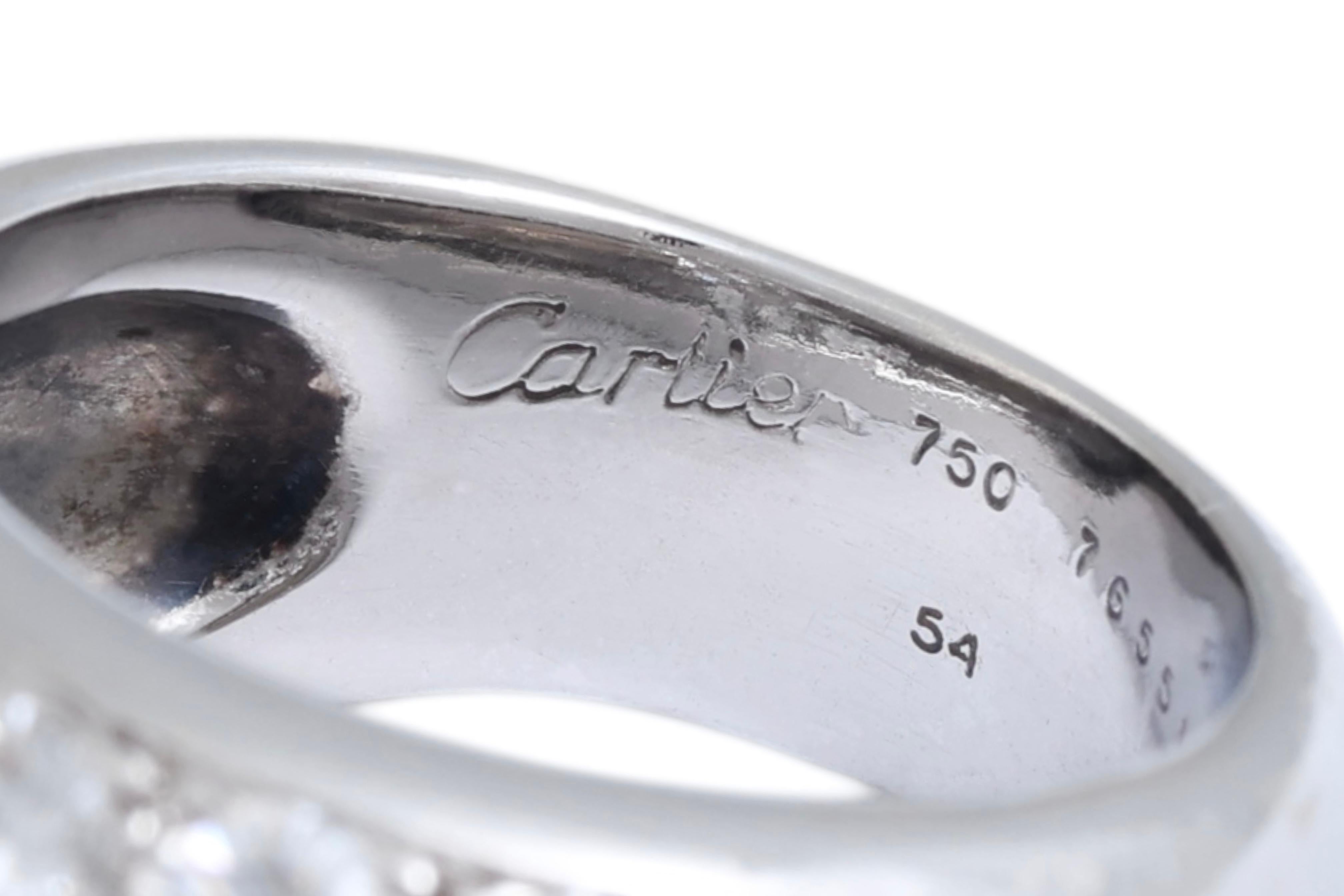 Cartier Magnificent Gold Diamond Dome Ring For Sale 3