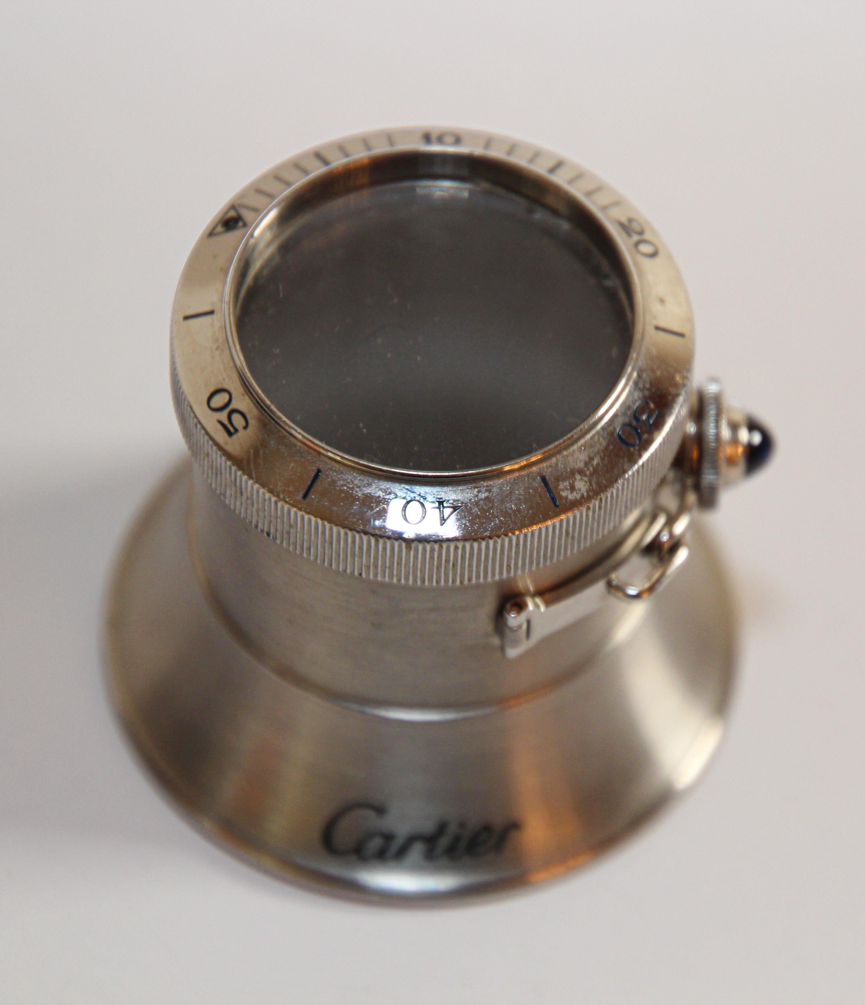 Cartier Magnifying Glass Eye Loupe Pasha de Cartier In Good Condition In North Hollywood, CA