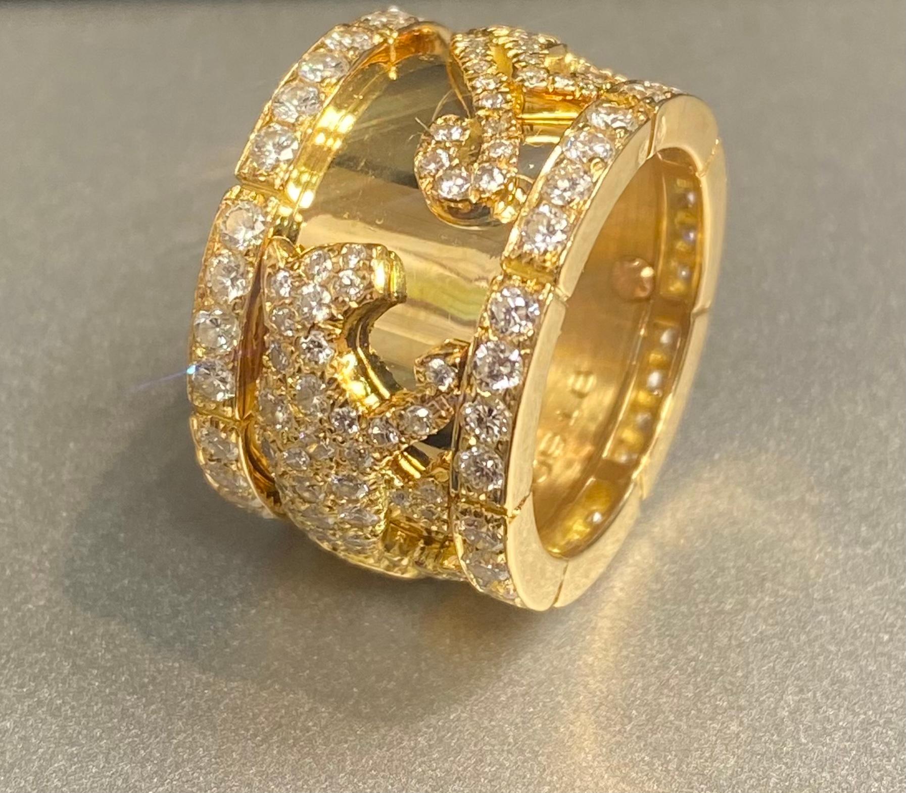 Cartier Mahango Walking Panthère' Diamond Ring For Sale 8